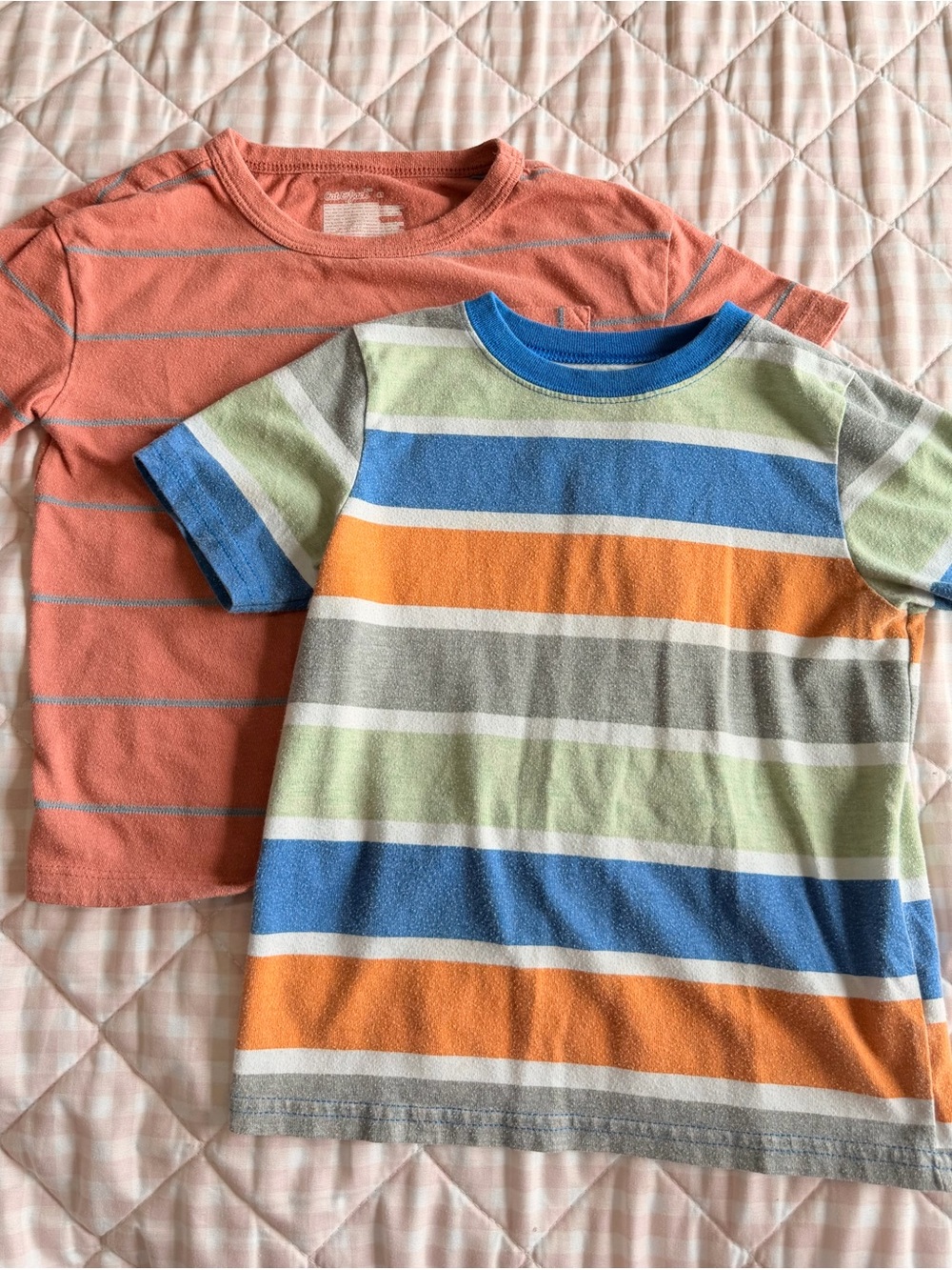 Toddler Boys Striped T-Shirt Bundle – 2 Shirts – 4T
